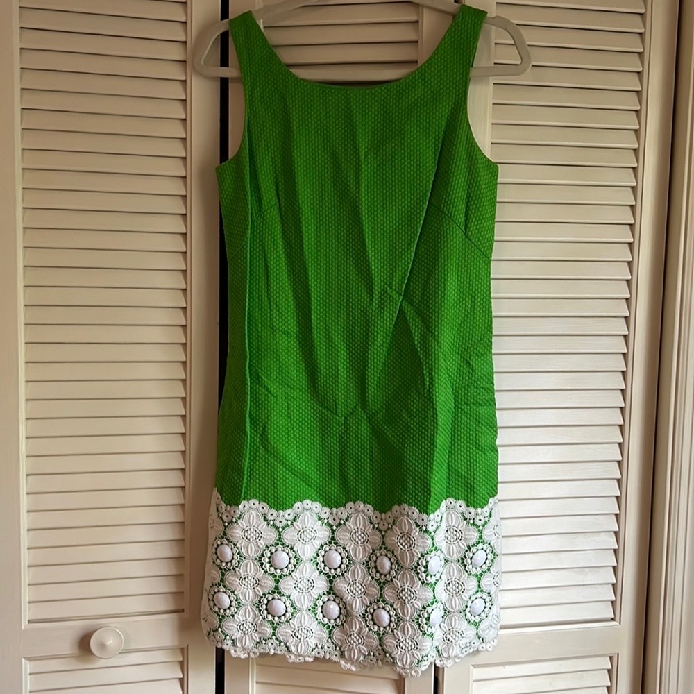 Lily Pulitzer green beaded dress